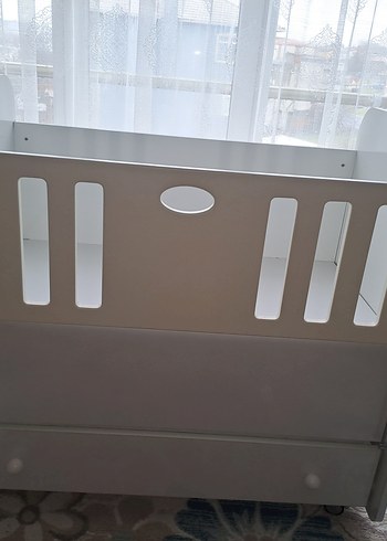 Beyaz ahşap beşik - Görsel 5