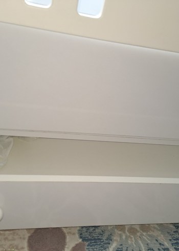 Beyaz ahşap beşik - Görsel 7