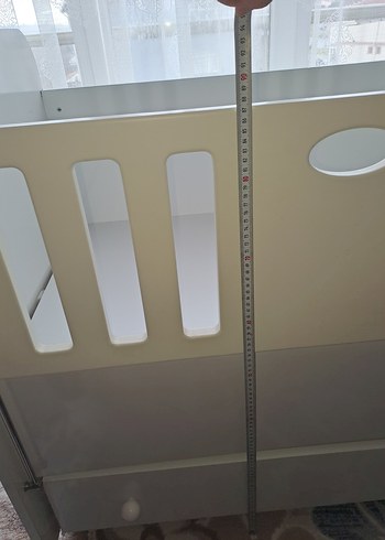 Beyaz ahşap beşik - Görsel 10