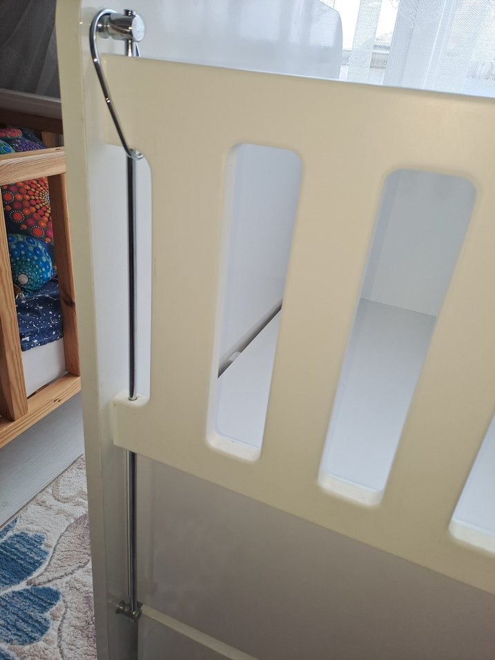 Beyaz ahşap beşik - Görsel 4