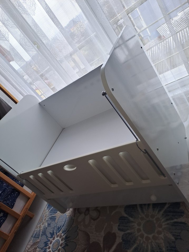 Beyaz ahşap beşik - Görsel 3