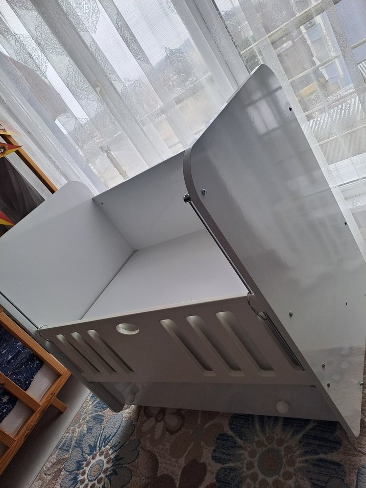 Beyaz ahşap beşik - Görsel 2