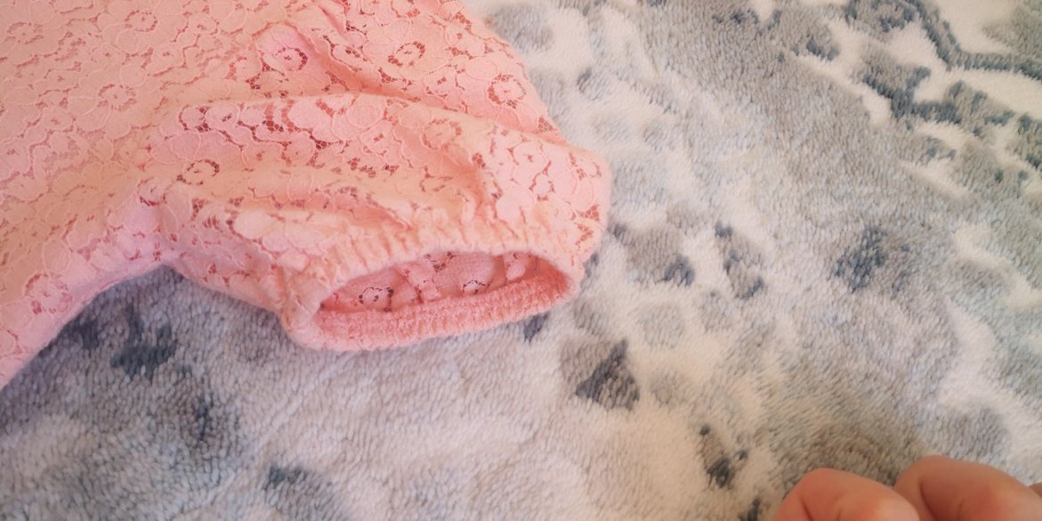 Kız Çocuk Pembe Dantel Elbise - Görsel 2