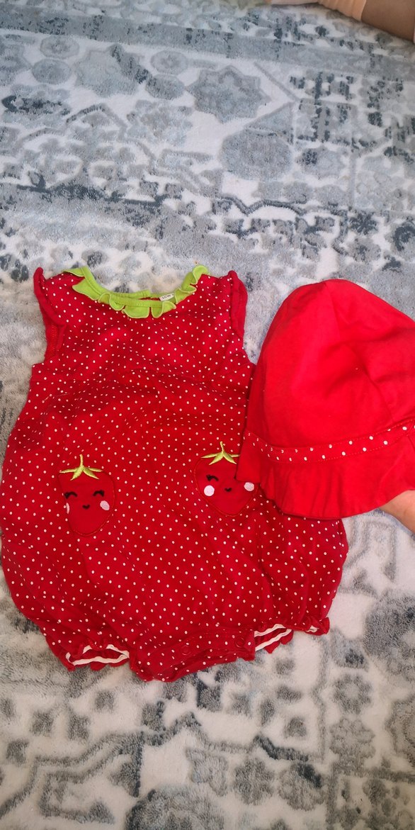 Kız Bebek Karpuz Desenli Fırfırlı Tulumu - Görsel 4