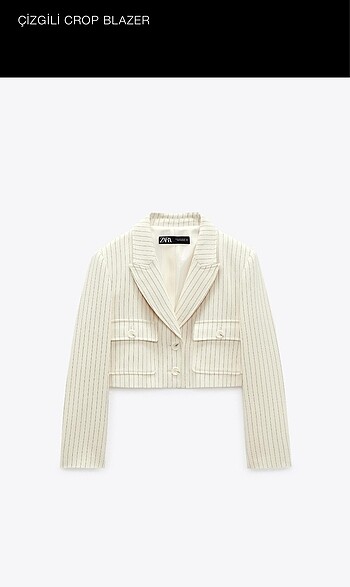 Zara Crop Blazer Ceket