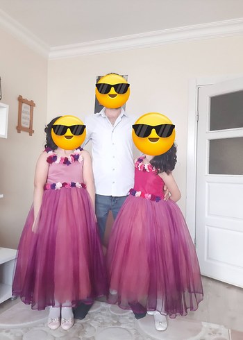 Pembe Çocuk Abiye Elbise