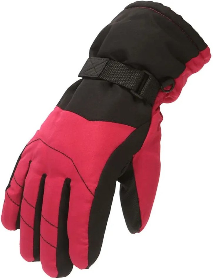 Kırmızı Erkek Kayak Eldiveni - Görsel 2