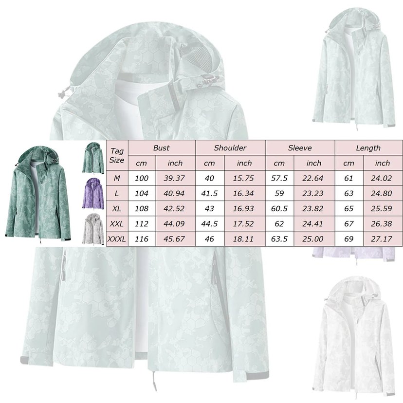 Yaprak desenli çift Ceketli Mont - Görsel 2