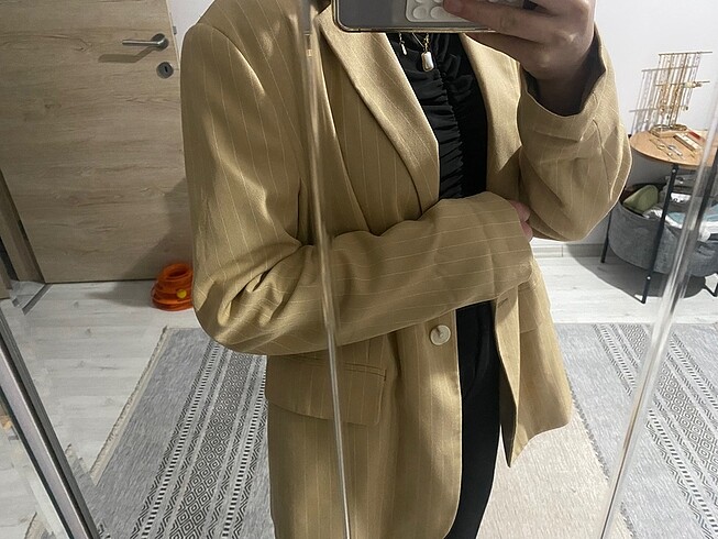 Stradivarius Çizgili blazer ceket