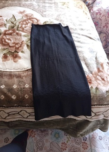 Kadın Siyah Piliseli Kumaş Pantolon - Görsel 2