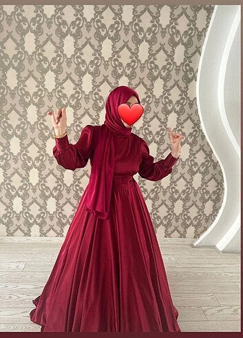 kırmızı abiye kınalık