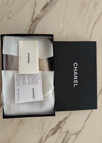 Beyaz Siyah chanel Klasik Kadın ithal Babet - Görsel 8