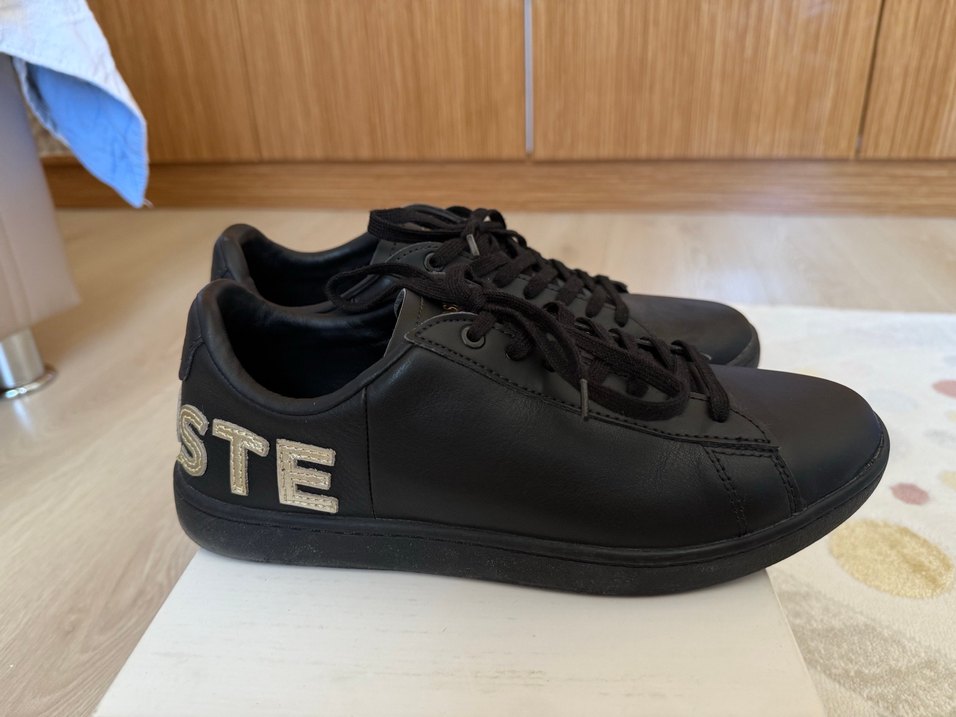 Lacoste Siyah Deri kadın Spor Ayakkabı - Görsel 3