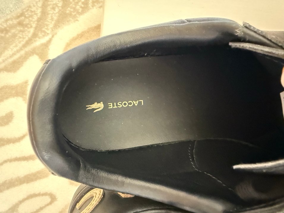 Lacoste Siyah Deri kadın Spor Ayakkabı - Görsel 5