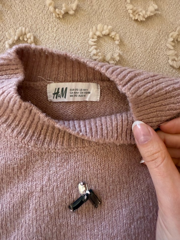 Hm gül kurusu kazak S-M beden - Görsel 3