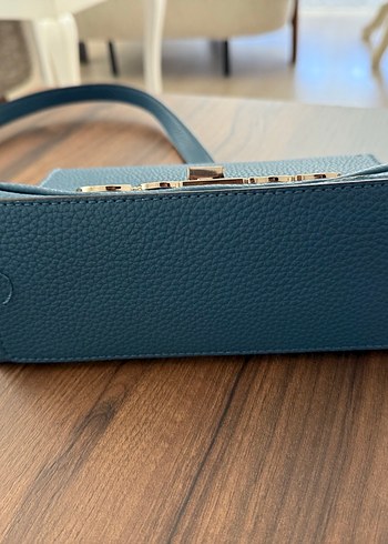 Mavi Deri GUESS Çanta - Görsel 7