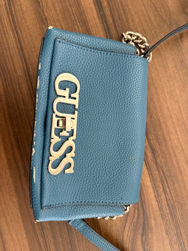 Mavi Deri GUESS Çanta - Görsel 2