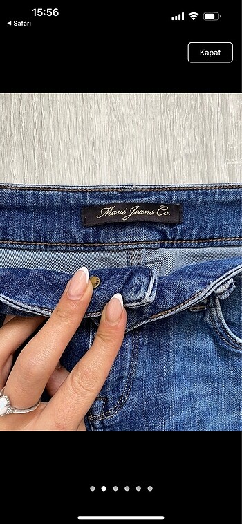 Mavi Jeans Mini Etek Mavi