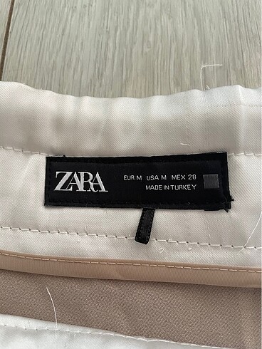 m Beden ten rengi Renk ZARA WİDE LEG PAMTOLON