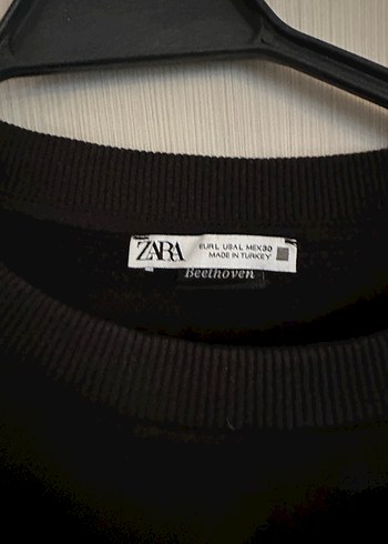 Siyah Baskılı Kadın Sweatshirt - Görsel 3