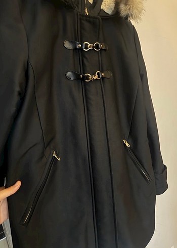 Mango Kışlık Kürklü Mont - Görsel 4