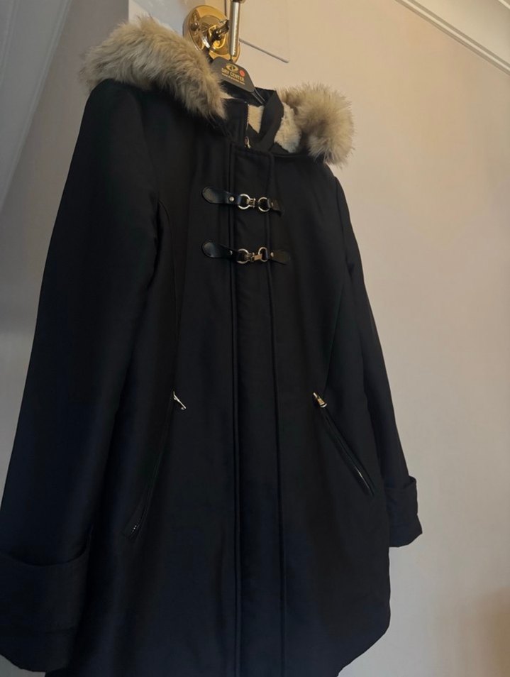 Mango Kışlık Kürklü Mont - Görsel 2