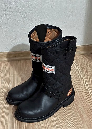 Harley Davidson Laconia Diyah Deri Tokalı Kadın Bot - Görsel 4