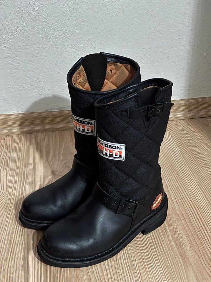 Harley Davidson Laconia Diyah Deri Tokalı Kadın Bot - Görsel 4