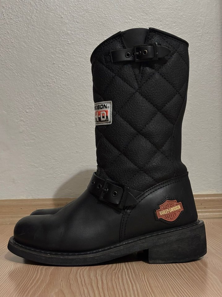 Harley Davidson Laconia Diyah Deri Tokalı Kadın Bot - Görsel 2