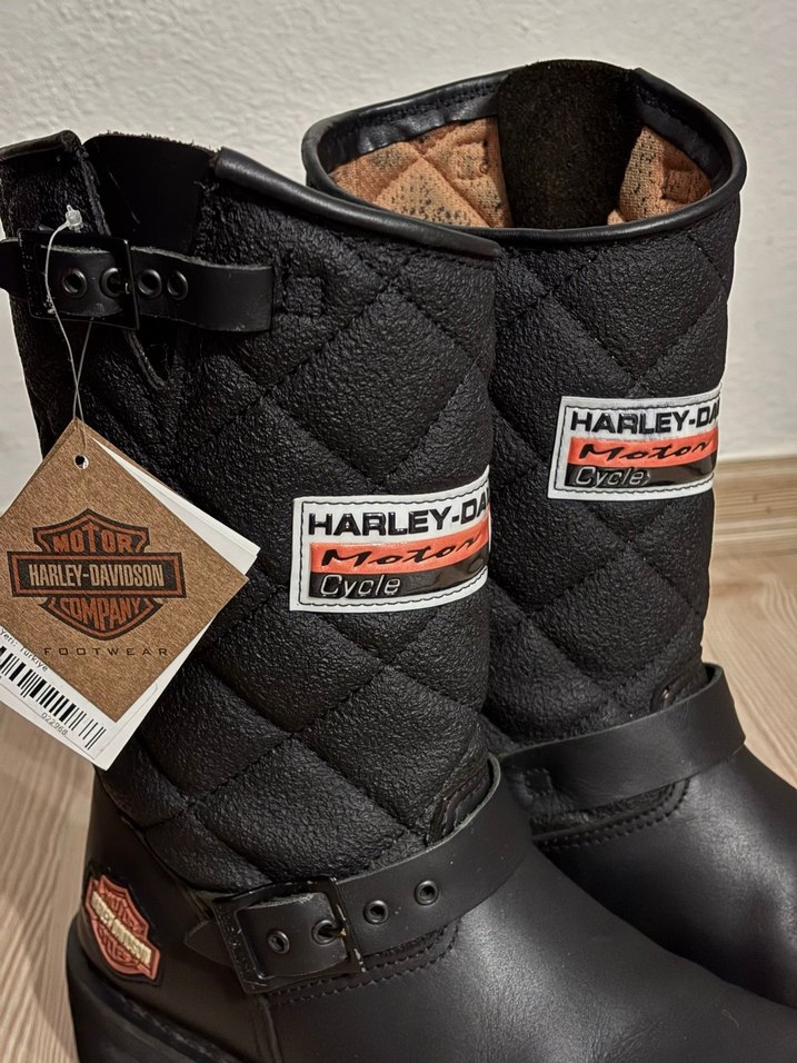 Harley Davidson Laconia Diyah Deri Tokalı Kadın Bot - Görsel 3