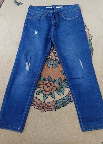 Kadın Mavi Regular Fit Denim Jean