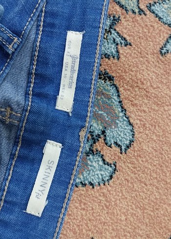 42 Beden mavi Renk Kadın Mavi Regular Fit Denim Jean