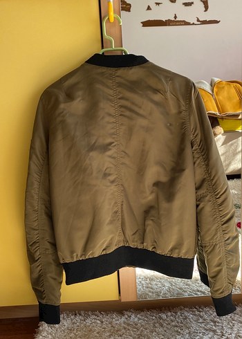 Kahverengi Fermuarlı Kadın Street Wear Ceket - Görsel 3