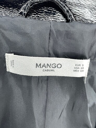 s Beden siyah Renk Mango Deri Ceket %70 İndirimli.
