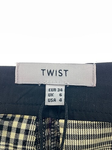 34 Beden çeşitli Renk Twist Kumaş Pantolon %70 İndirimli.