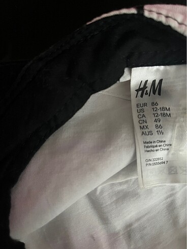 1-2 Yaş, 19 cm Beden H&M şapka