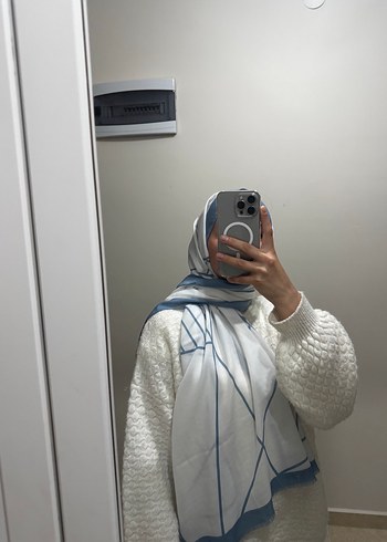 Diger Beyaz Şeffaf Kadın Şal