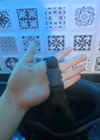 Siyah Kemerli Motosiklet Kaskı - Görsel 3