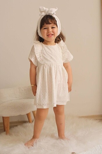 ZARA BEYAZ FİSTO ELBİSE