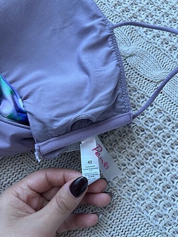 m Beden mor Renk Bikini takımı