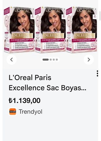 L'Oréal Excellence Creme Siyah Saç Boyası 2 - Görsel 5