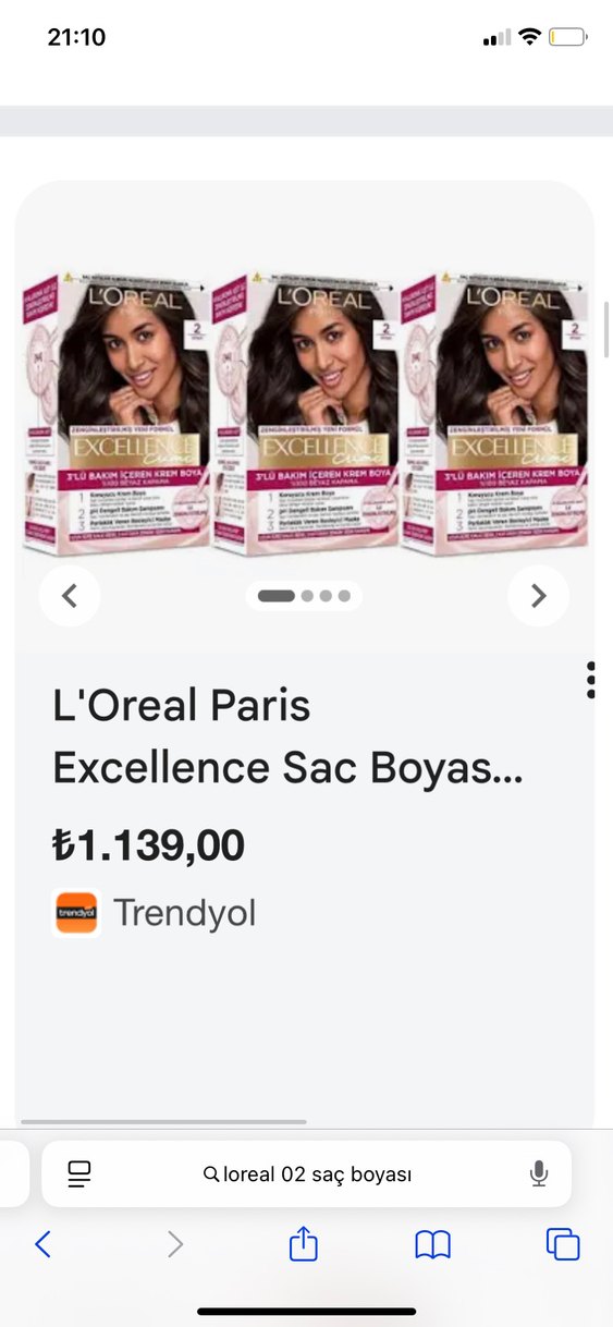 L'Oréal Excellence Creme Siyah Saç Boyası 2 - Görsel 5