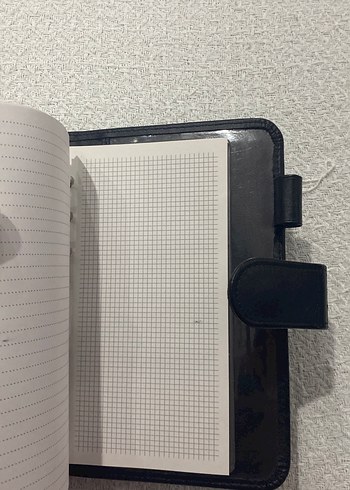 Siyah Düğmeli Deri ajanda - Görsel 7