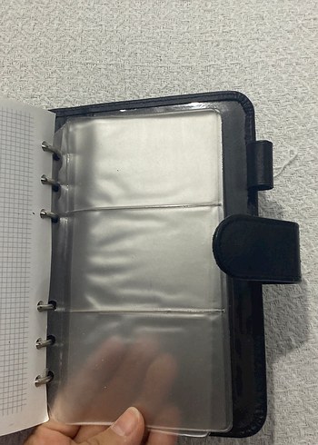 Siyah Düğmeli Deri ajanda - Görsel 8