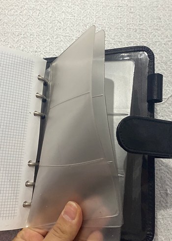 Siyah Düğmeli Deri ajanda - Görsel 9