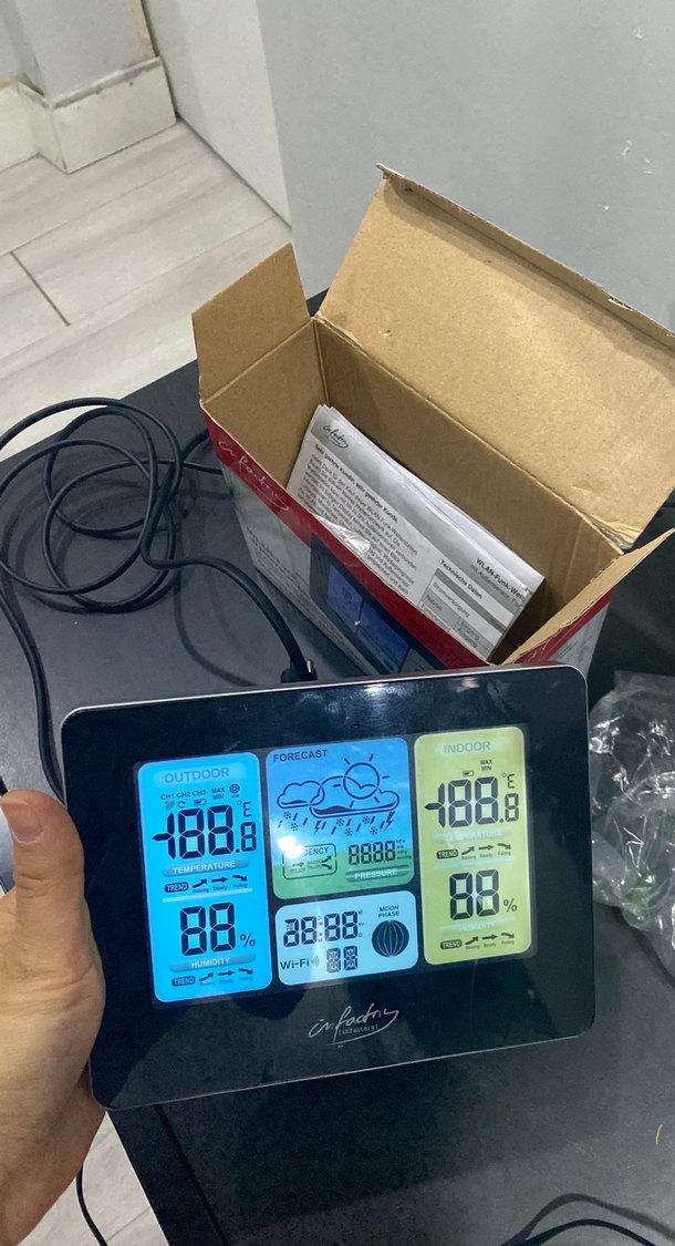 WLAN Fonksiyonlu Hava İstasyonu Termometresi - Görsel 5