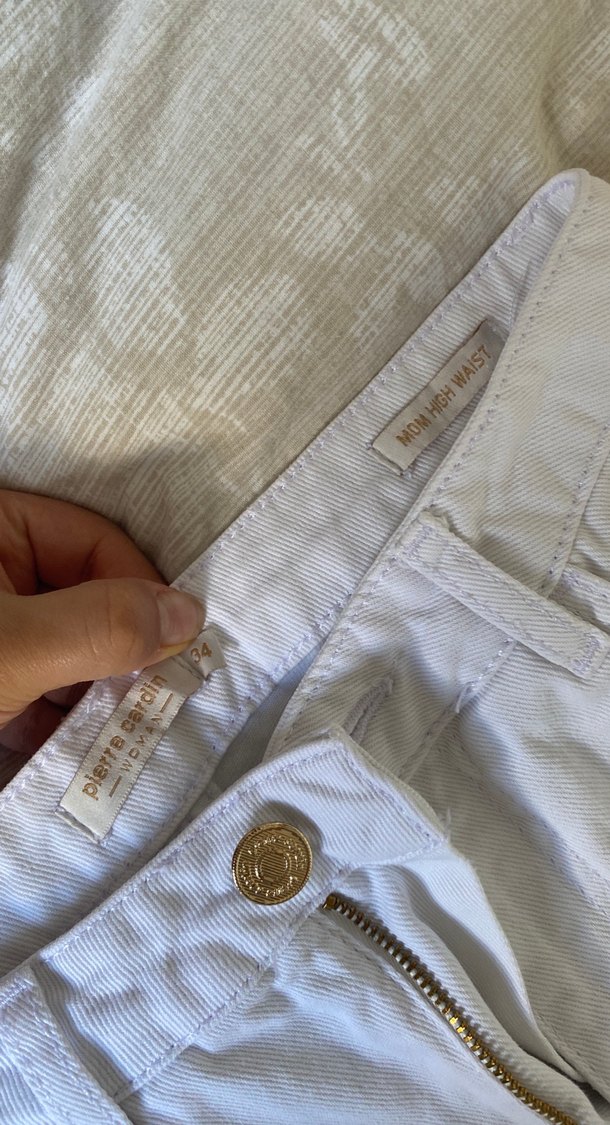 Beyaz Kadın Pantolon - Görsel 3