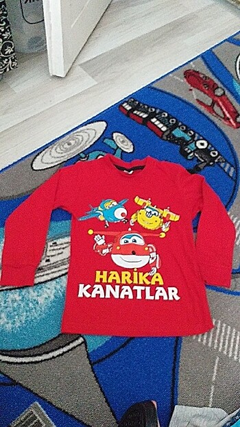 Harika kanatlar çocuk uzun kol tişört