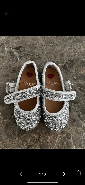 İpobomi silver sparkle babet