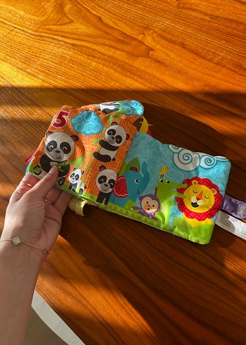 Fisher Price Hayvan Temalı Eğitici Yumuşak Kitap - Görsel 2